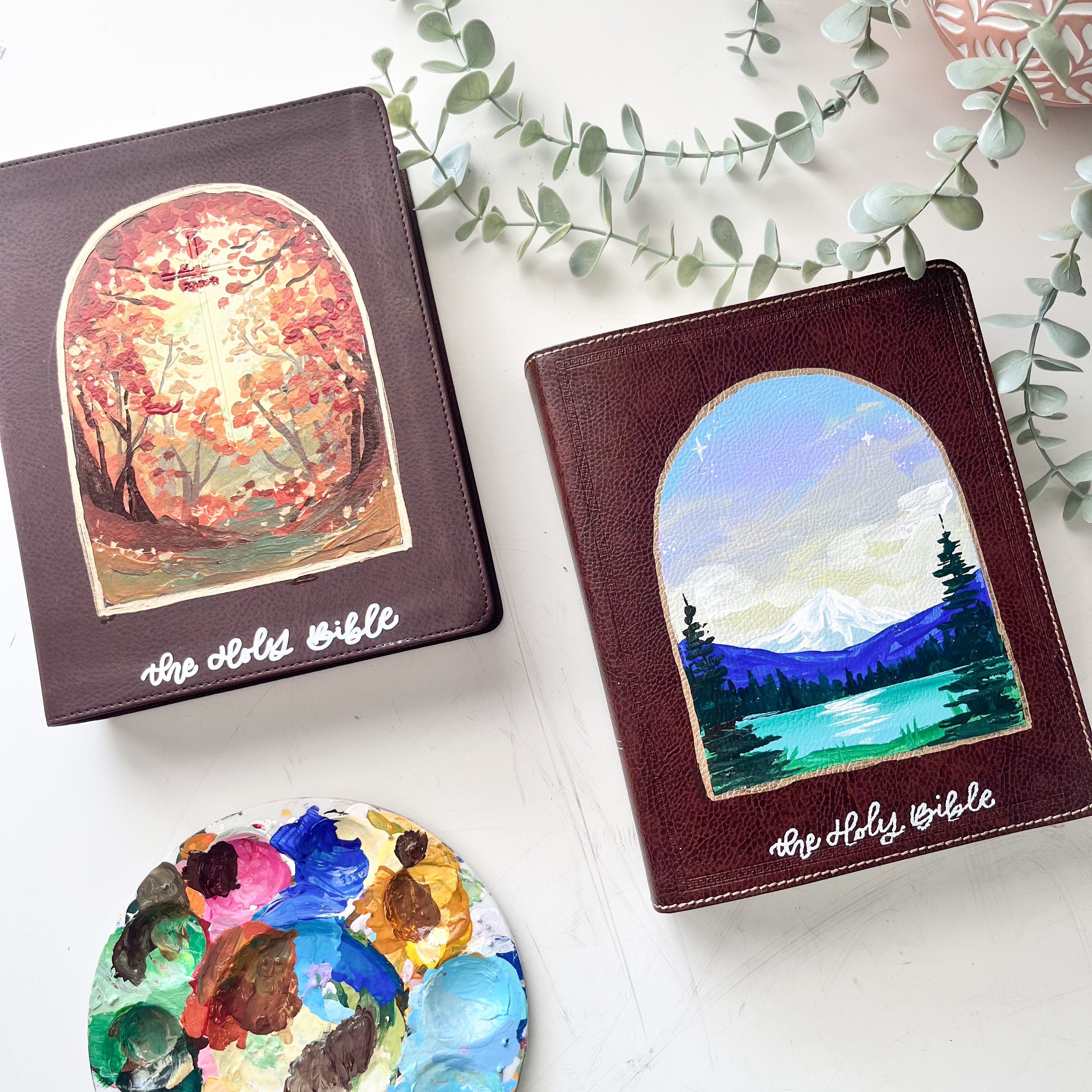 Custom leather Bible