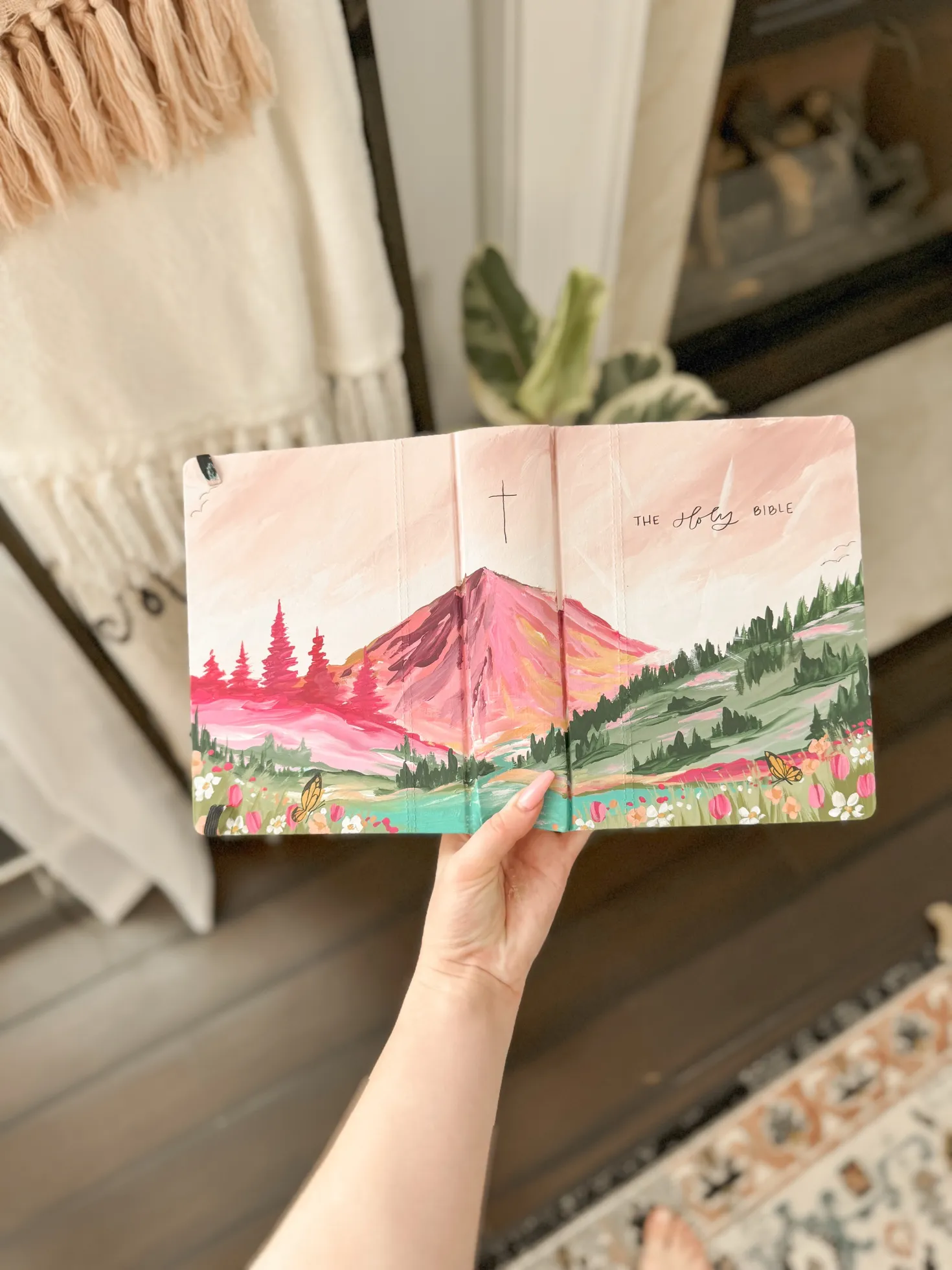 Custom painted Bible