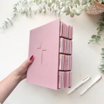 The Jesus Bible with tabs installed Pink