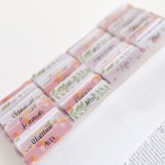 Bible Tabs - Pink floral 66 Books of the Bible