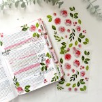 Rose Bible and Planner Clear Stickers