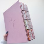 The Jesus Bible with tabs installed Pink Floral