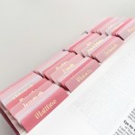 Bible Tabs- Pink gold foil, 66 books of the Bible
