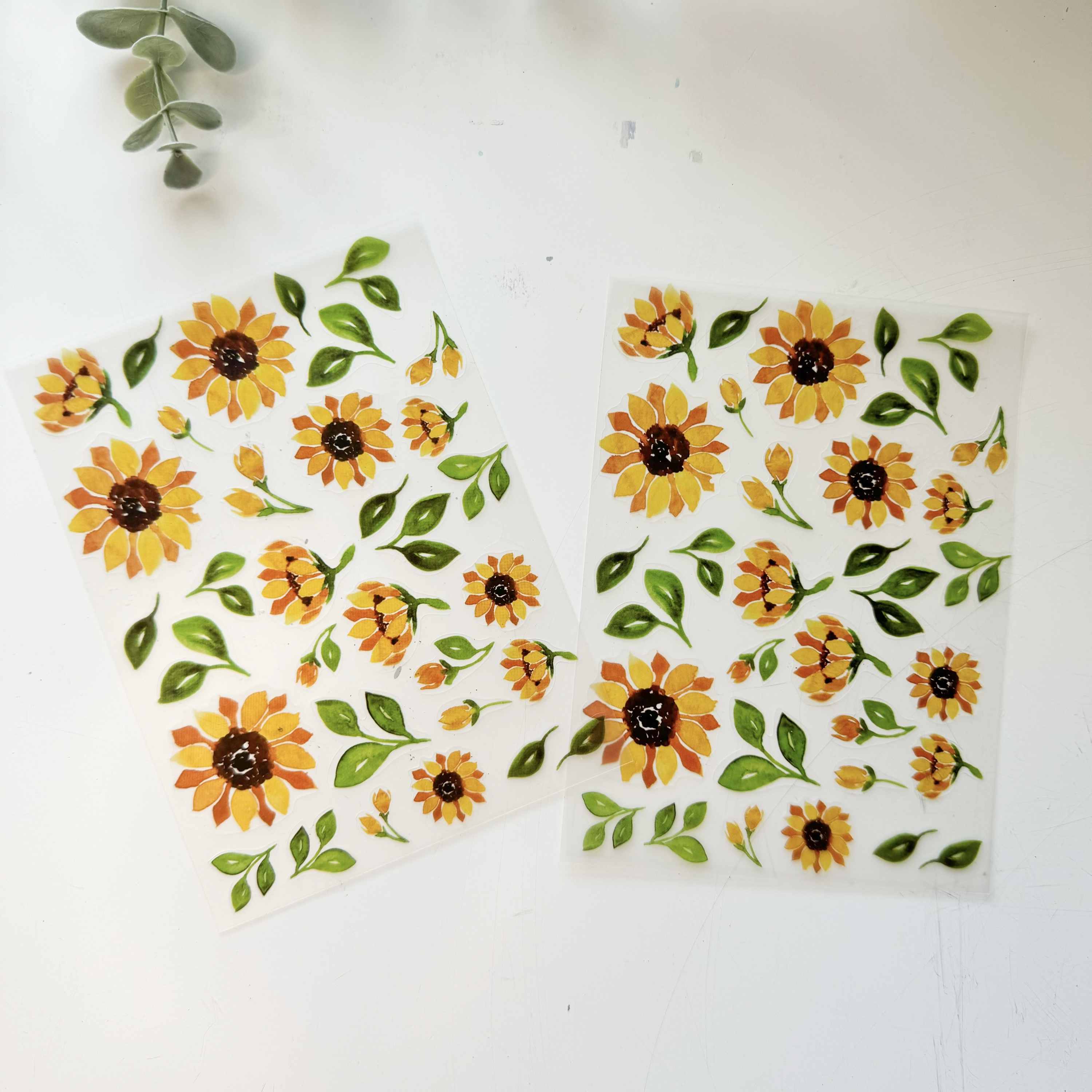 Sunflower Bible and Planner Clear Stickers - Image 3
