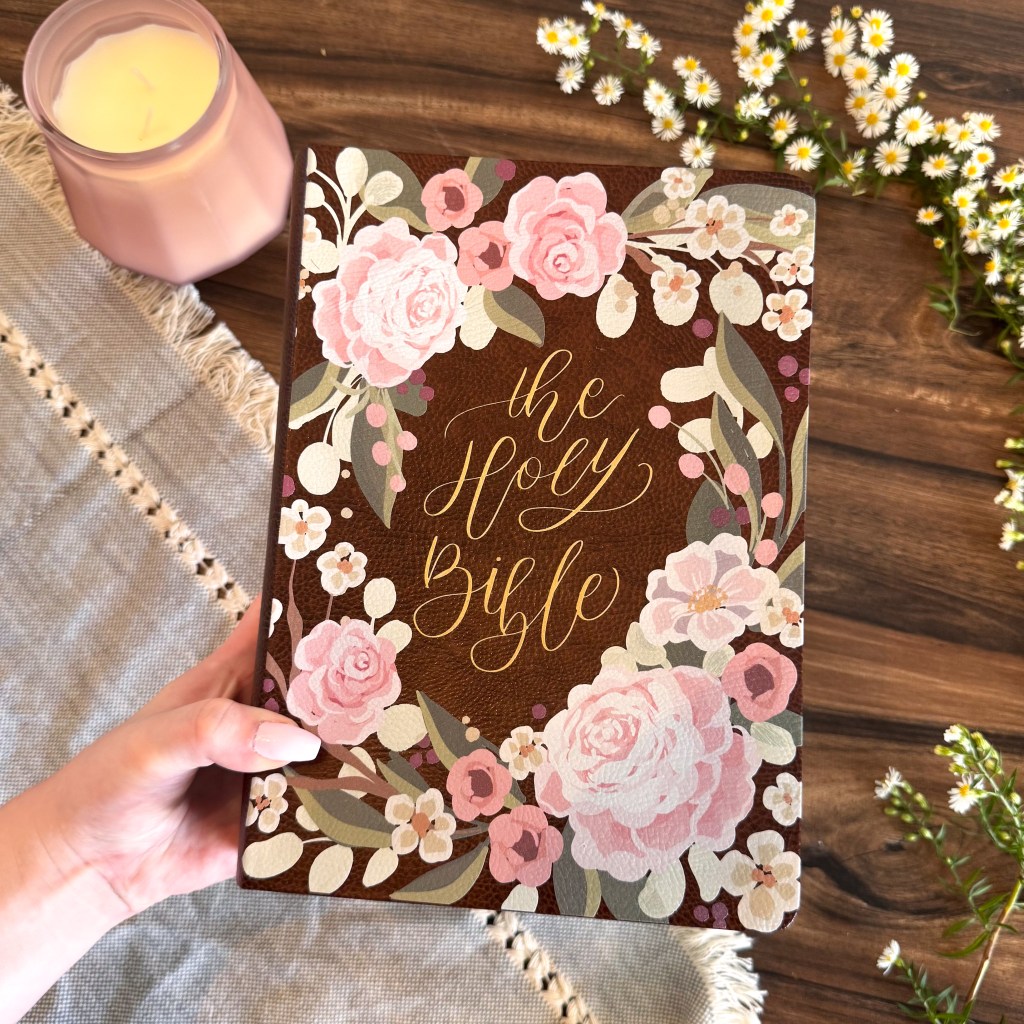 Rosette Theme ESV leather journaling Bible